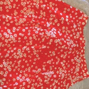 Banana republic bright vibrant flower print skirt